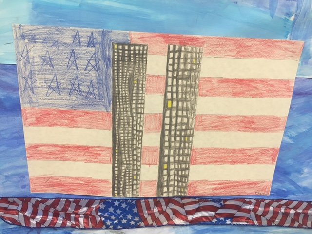 A Holy Family student's artwork was among those displayed at the Missouri State Fire Marshal’s Office at the State Capitol complex in Jefferson City during the events held to mark the 20th anniversary of the 2001 terrorist attacks in New York, Washington, D.C., and rural Pennsylvania.